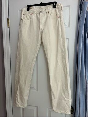Levi's Cream Straight-Leg Jeans for Men
